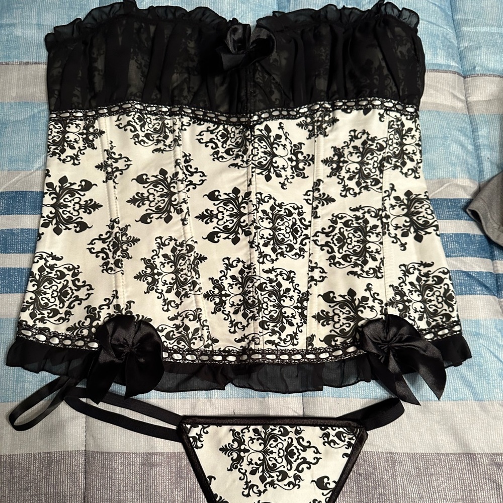 Corset with thong